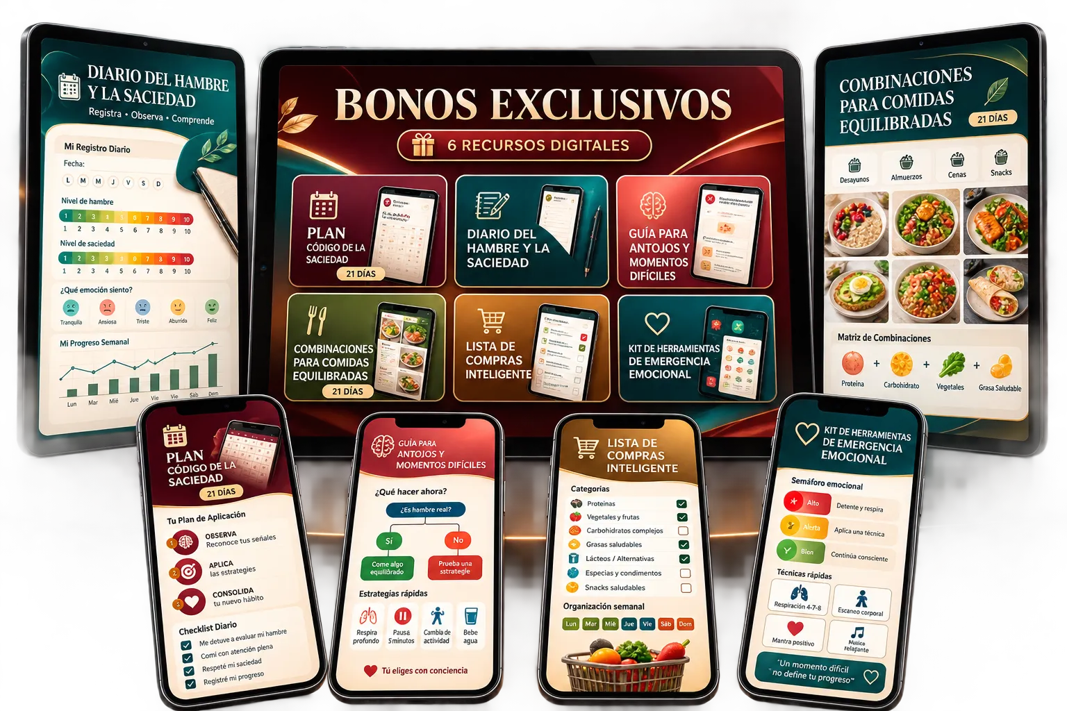 Seis bonos digitales de Código de la Saciedad